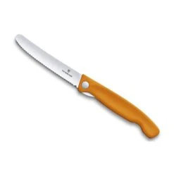 Couteau Office Pliant Victorinox SwissClassic Orange Lame à Dents