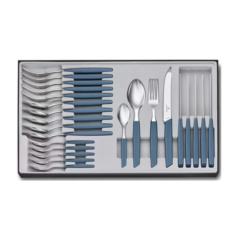 Ménagère 24 Pièces Victorinox Swiss Modern Table Bleuet 1 Ménagère 24 Pièces Victorinox Swiss Modern Table Bleuet